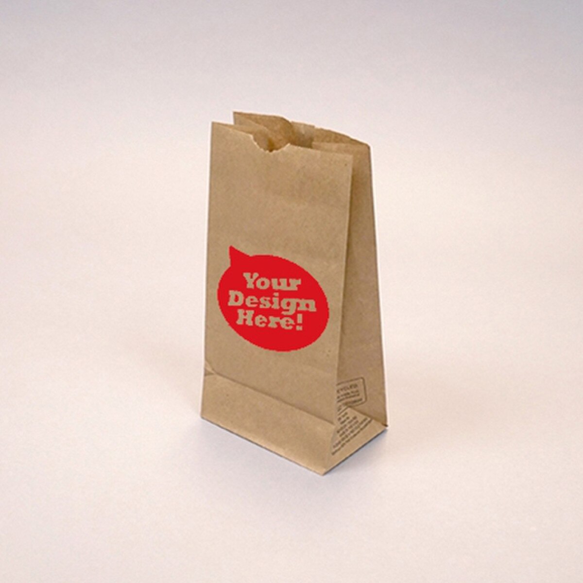 Custom-Printed Natural Kraft 6-lb G